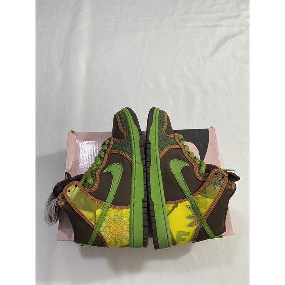 New Mens Size 7.5 Brown Nike SB Dunk High De La Soul Skate Shoes 305050 231 main image 8